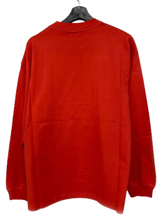 Logo Cotton Sweatshirt Red - BALENCIAGA - BALAAN 4