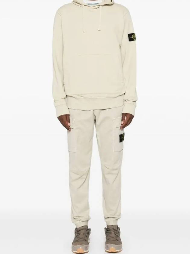 Stretch Cotton Cargo Straight Pants White - STONE ISLAND - BALAAN 4