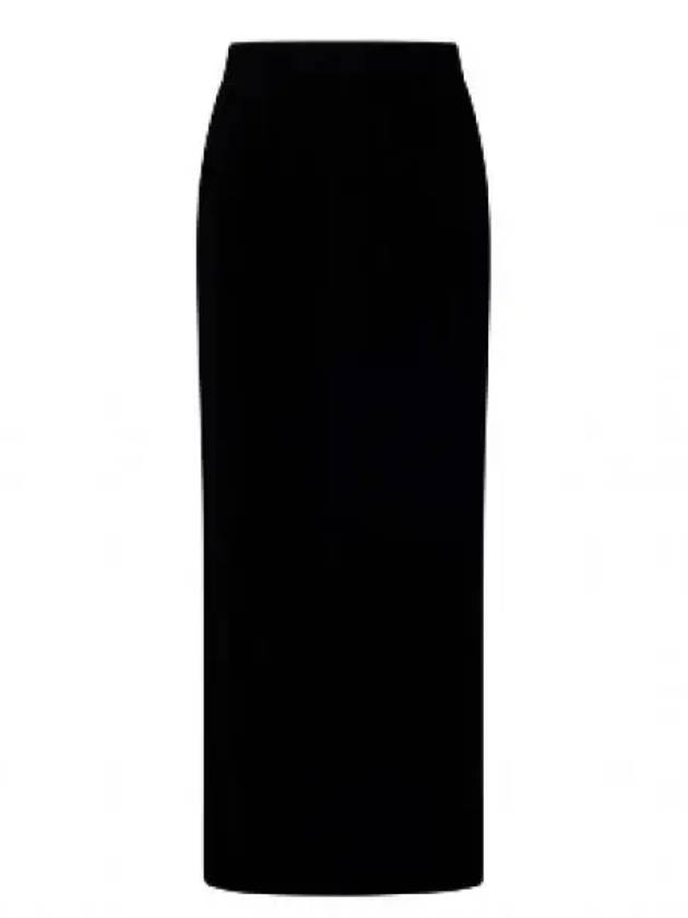 Lemma Long Triacetate A-Line Skirt Black - MAX MARA - BALAAN 2