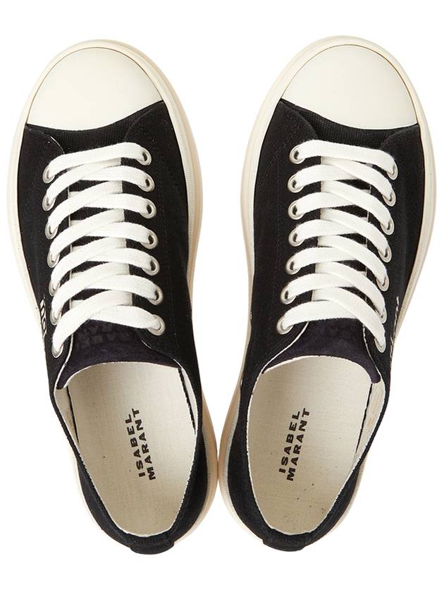 Austin Logo Print Platform Low Top Sneakers Black - ISABEL MARANT - BALAAN 3