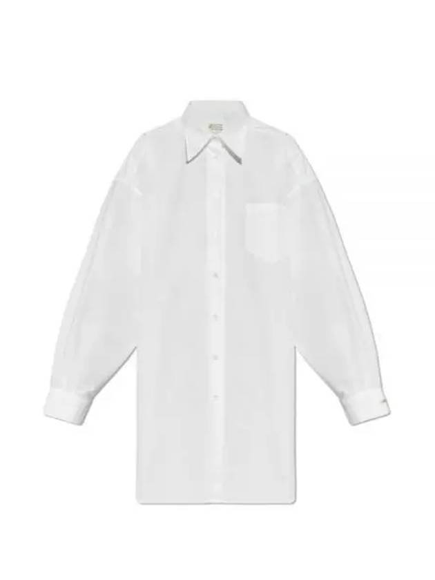 Oversized Long Sleeve Shirt Optical White - MAISON MARGIELA - BALAAN 2