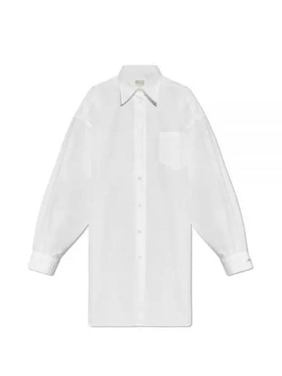 Oversized Long Sleeve Shirt Optical White - MAISON MARGIELA - BALAAN 2