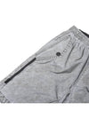 Plated Reflective Dust Colour Bermuda Shorts Grey - STONE ISLAND - BALAAN 5