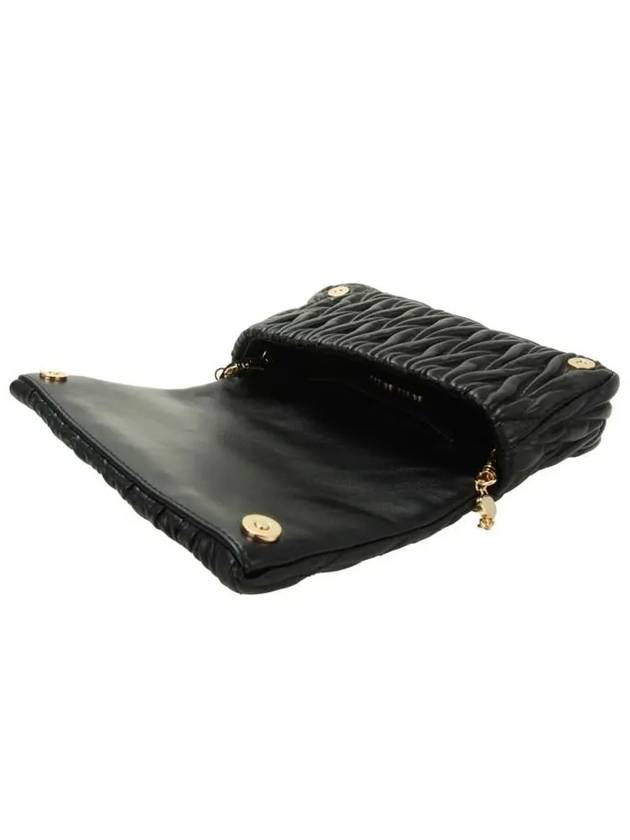 Matelasse Nappa Leather Logo Mini Bag Black - MIU MIU - BALAAN 5