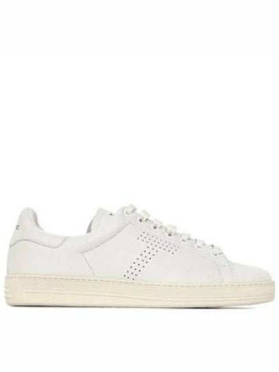 Grain Leather Low Top Sneakers White - TOM FORD - BALAAN 2