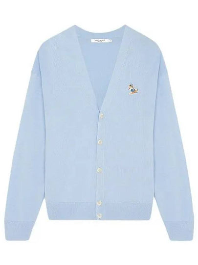 Dressed Fox Patch Chillex Cardigan Blue - MAISON KITSUNE - BALAAN 2