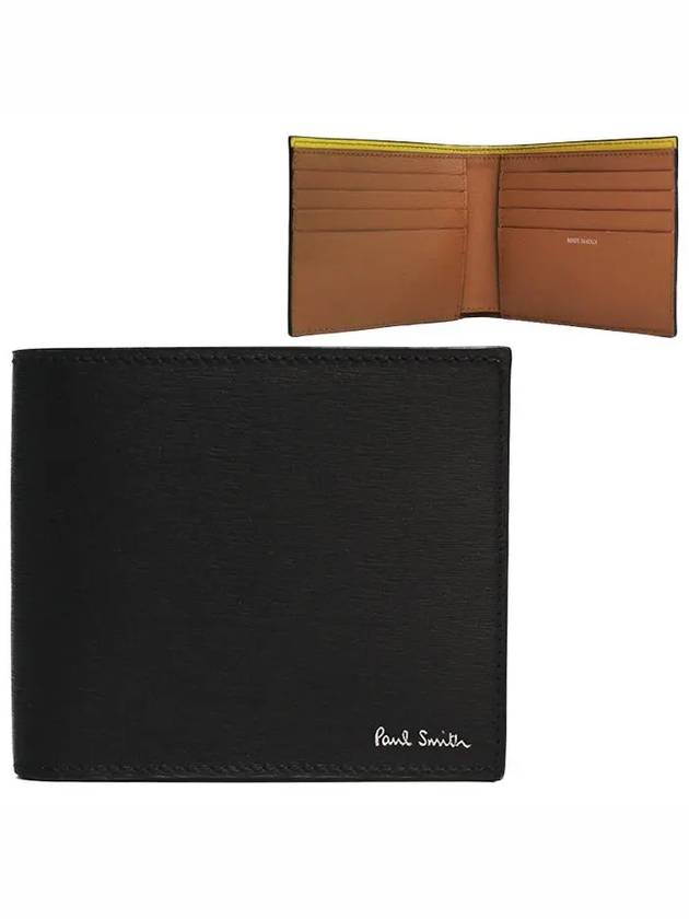 Men's Logo Print Half Wallet Black - PAUL SMITH - BALAAN 2