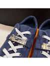 Men's Sneakers Calfskin Rose Gold Kelly Buckle Navy - HERMES - BALAAN 5