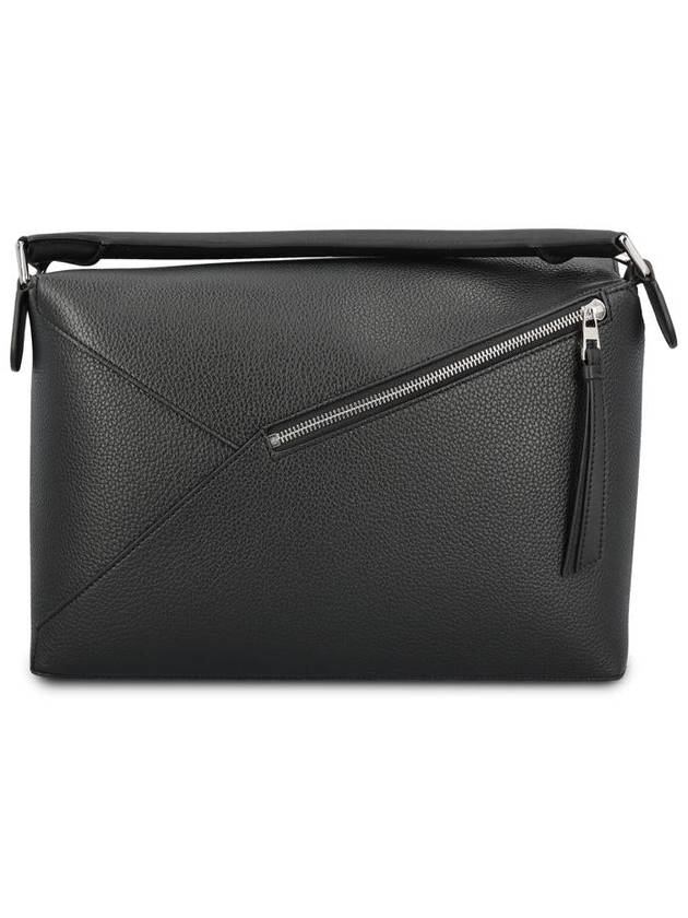 Large Puzzle Calfskin Cross Bag Black - LOEWE - BALAAN 3