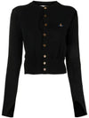 Ripped Embroidery Cardigan Black - VIVIENNE WESTWOOD - BALAAN 2