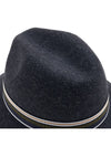 Striped Banding Fedora Dark Grey - LORO PIANA - BALAAN 9