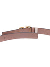 V Logo Signature Leather Belt Rose Canel - VALENTINO - BALAAN 7