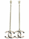 CC Drop Crystal Earrings Gold - CHANEL - BALAAN 2