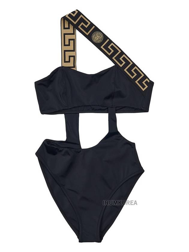 Cut Out One Piece Swimsuit Black - VERSACE - BALAAN 9