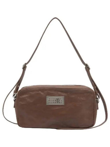 MM6 Small Numeric One Out Leather Shoulder Bag Rustic Brown - MAISON MARGIELA - BALAAN 1