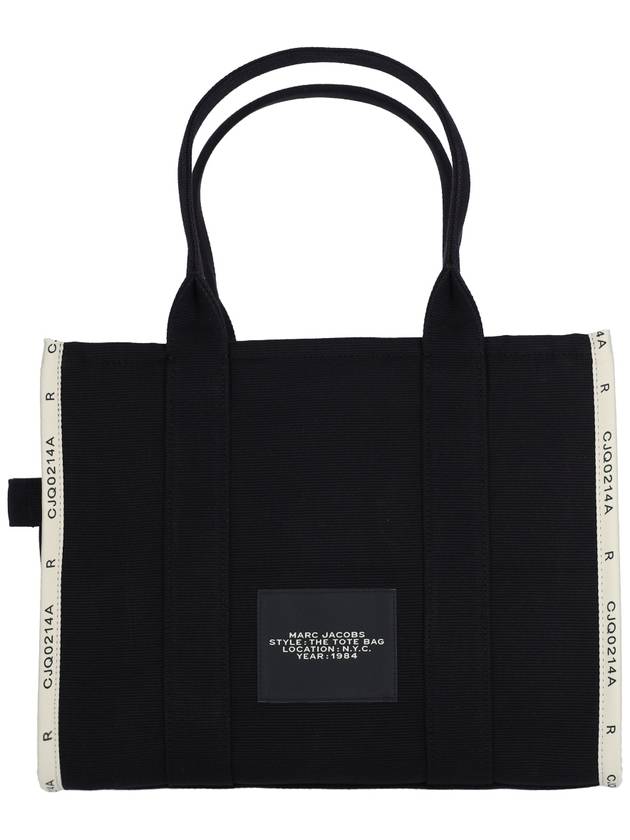 Logo Jacquard Large Tote Bag Black - MARC JACOBS - BALAAN 4