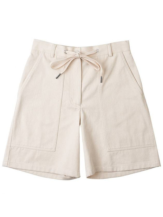 Women's Cotton Shorts White Ivory - MONCLER - BALAAN 2