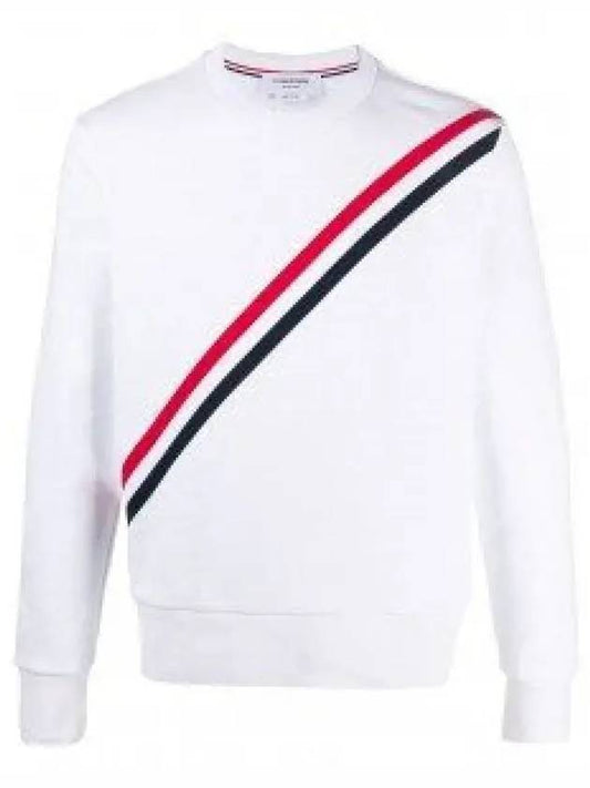 4 Bar Stripe Sweatshirt White - THOM BROWNE - BALAAN 2
