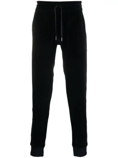 Drawstring Velvet Track Pants Navy - TOM FORD - BALAAN 1