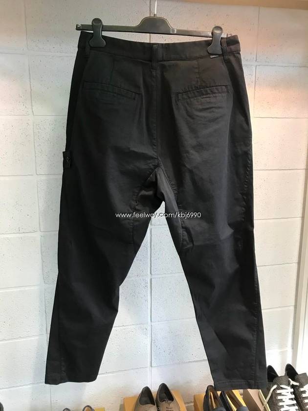 Wappen Shadow Straight Pants Black - STONE ISLAND - BALAAN 7