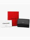 Logo Leather Card Wallet Black - SALVATORE FERRAGAMO - BALAAN 4