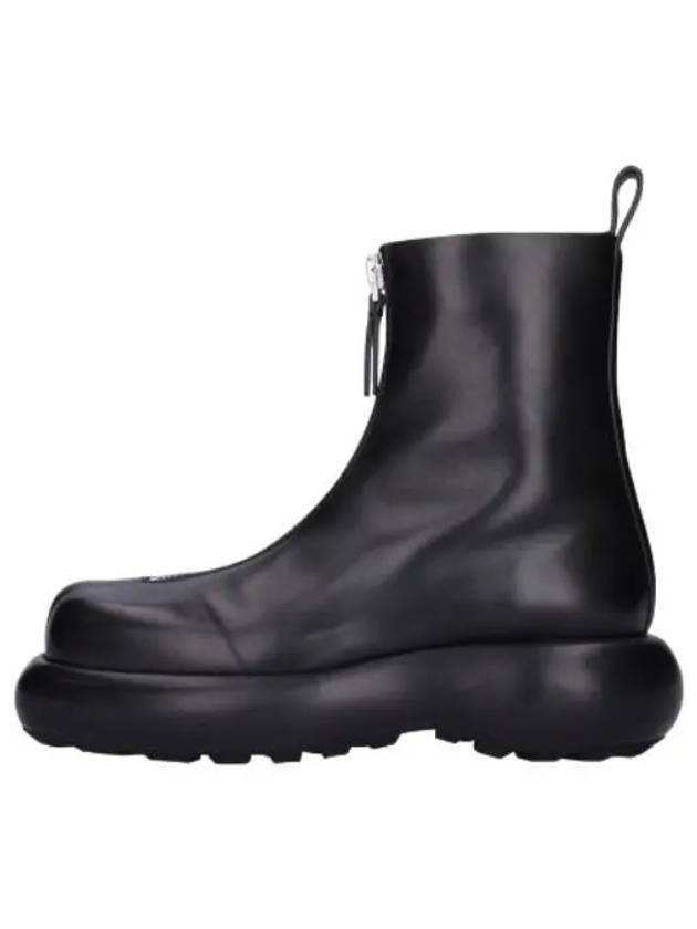 Zip up chunky leather Chelsea boots black - JIL SANDER - BALAAN 1