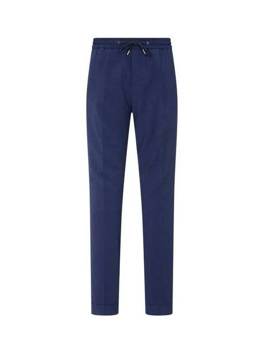 Check pattern seersucker roll up pants dark navy 271127 - PAUL SMITH - BALAAN 1