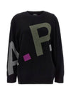 Rosso Intarsia Wool Knit Top Black - A.P.C. - BALAAN 1