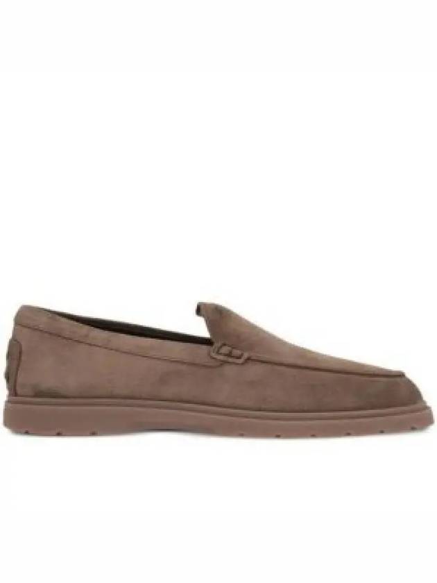 Suede Slipper Loafers Brown - TOD'S - BALAAN 2