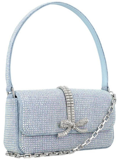 Self-Portrait Rhinestone Denim Micro Bag - SELF PORTRAIT - BALAAN 2