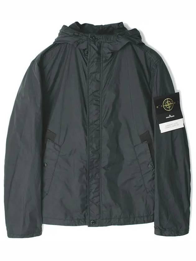 4100092 Crinkle Reps R-NY Wind Resistant Anti Drop Hooded Jacket Grey - STONE ISLAND - BALAAN 2