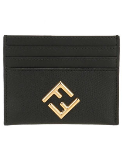 FF Diamond Card Wallet Black - FENDI - BALAAN 2