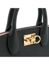 Gancini Studio Box Tote Bag Black Bonbon - SALVATORE FERRAGAMO - BALAAN 5