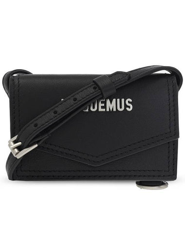 Azur Metal Logo Cross Bag Black - JACQUEMUS - BALAAN 1