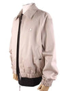 De Coeur Logo Zip-up Jacket Light Beige - AMI - BALAAN 3