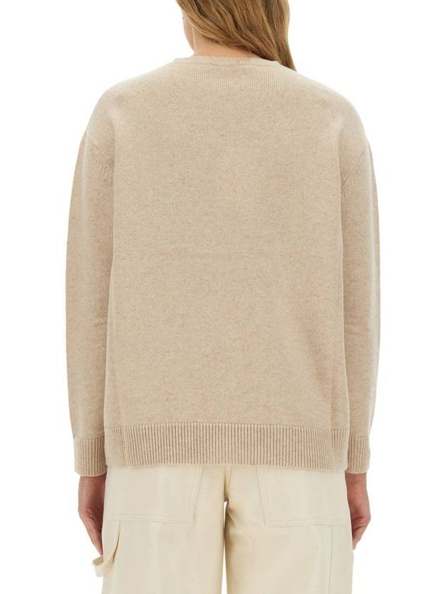 Plata crew neck knit top beige - MAX MARA - BALAAN 5