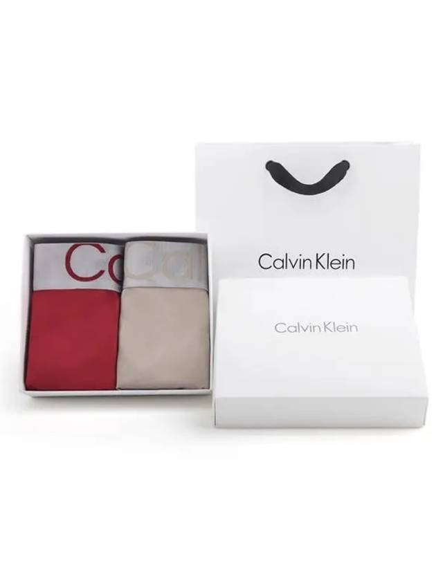 Men's Steel Band Drawn Briefs 2 Pack Set - CALVIN KLEIN - BALAAN 4