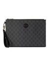 Interlocking G Clutch Bag Black - GUCCI - BALAAN 1