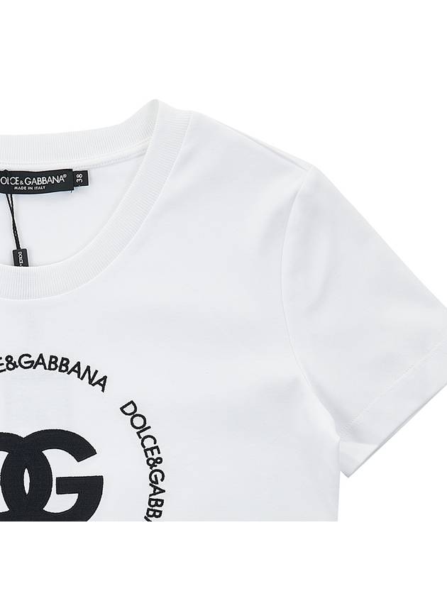 DG Logo Print Cotton Short Sleeve T-Shirt White - DOLCE&GABBANA - BALAAN 5