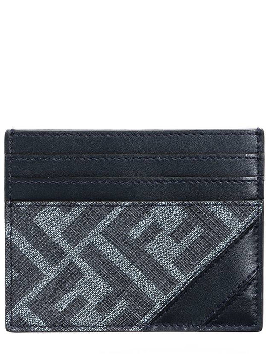 Diagonal Card Wallet Dark Blue - FENDI - BALAAN 2