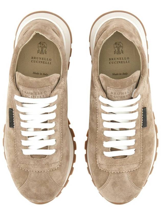 suede low top sneakers brown - BRUNELLO CUCINELLI - BALAAN 5