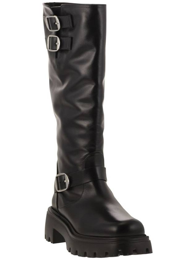 EMERSON MOTO - Leather boot - STUART WEITZMAN - BALAAN 2