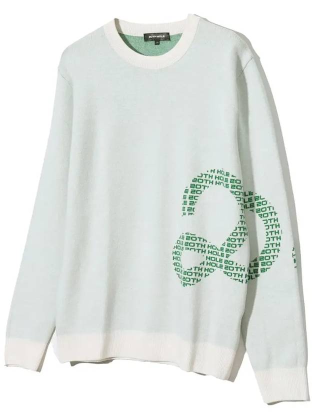 Viscose 20 symbol logo pattern knit IVORY - 20THHOLE - BALAAN 1