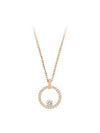 Constella Pendant Rhodium Plated Necklace Rose Gold - SWAROVSKI - BALAAN 2