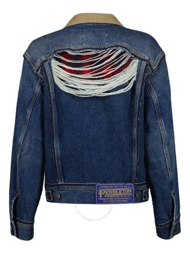 Cotton Denim Jacket Blue - MAISON MARGIELA - BALAAN 3