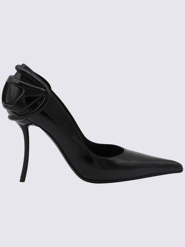 Diesel Black Leather Pumps - DIESEL - BALAAN 1