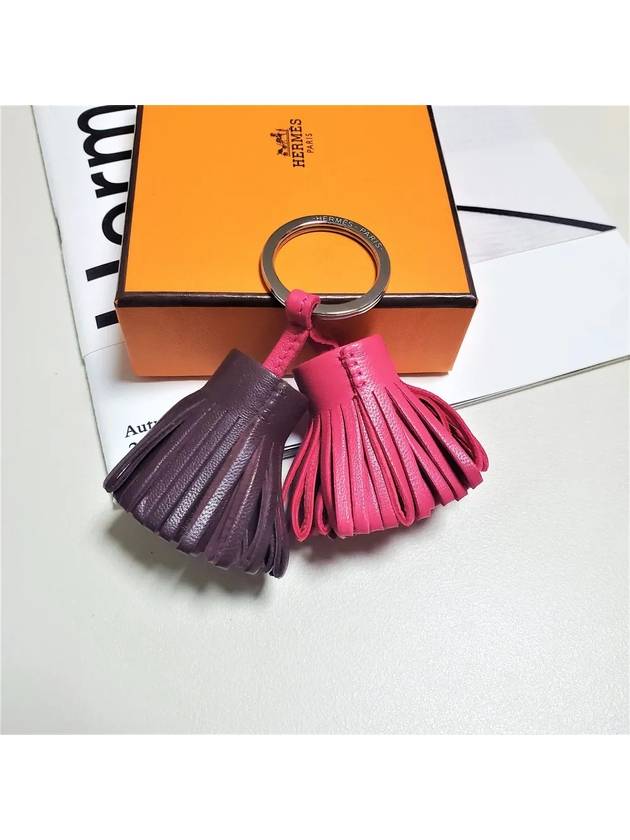 Duo Carmen leather double keyring - HERMES - BALAAN 1