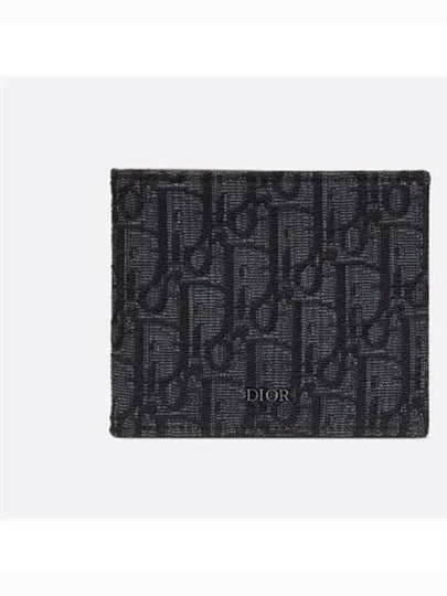 Wallet Black  Oblique Jacquard - DIOR - BALAAN 2