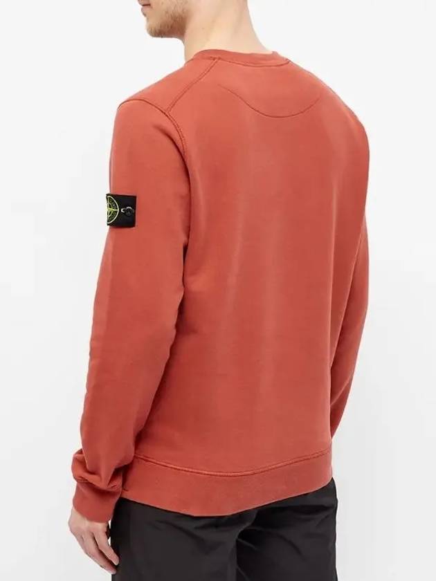 Wappen Patch Crewneck Sweatshirt Brick Red - STONE ISLAND - BALAAN 6