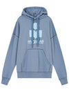 Isabel Marant Women s Mansell Logo Hooded Sweatshirt Gray Blue SIZE38 SW0362 22A044E 30GB - ISABEL MARANT - BALAAN 2